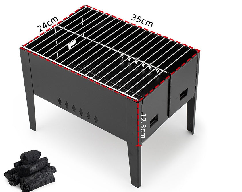 Barbecue Portable Rack Folding Outdoor Oven Set